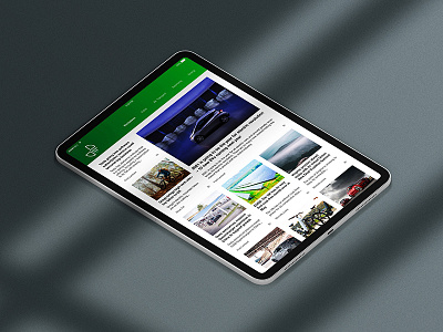 Green Time Company - Tablet App Design branding business gradient idenity logo renewable energy tablet app