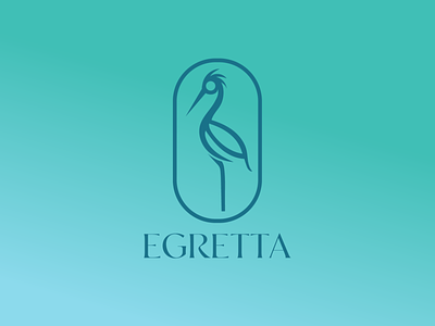 Egretta bird bird art bird logo branding color design egret graphic design heron illustration illustrative design logo logo design minimal minimalist design ui vector