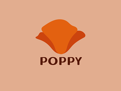 California Poppy botanical logo branding color design graphic design illustration logo logo design plant logo vector