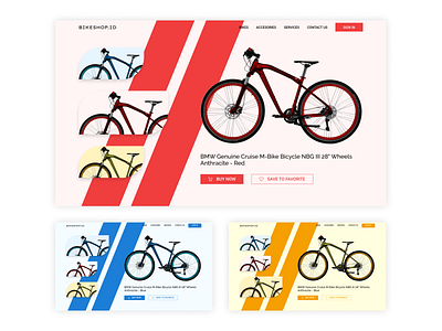 Bicycle Shopping Web UI Design bicycle figma figmadesign shopping uidesign uiux website