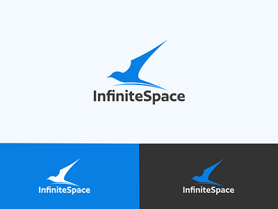 Infinite Space logo concept for travel company branding flat logo design logo travel