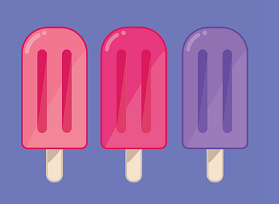 Ice Creams colorful icecream illustration simple illustration vector vectorart