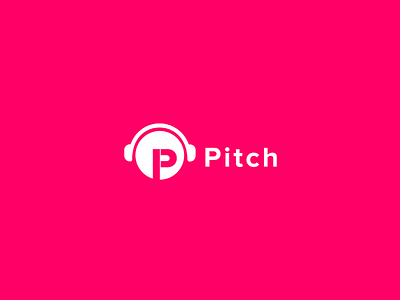 PITCH - Music Streaming Service) design logo logo design