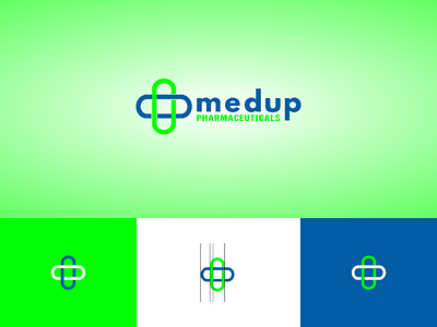 MEDUP PHARMACEUTICALS concept design graphic design health logo logo design pharmacy