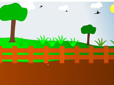 IN THE GARDEN adobe illustrator design draw drawing garden graphic graphic design illustration