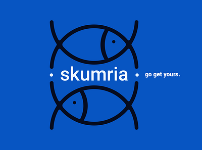 skumria fish graphic design logo minimal minimalistic simple
