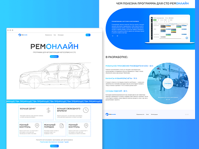 RemOnline | Web concept design flat interaction minimal ui userinterface ux web web design website