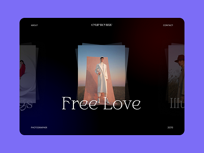Photographer Portfolio Website concept | 📷 appdesign concept design photo portfolio ui ux web web design website