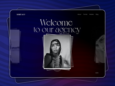 Model Agency Website concept | 👩‍🦰 agency design model portfolio ui ux web web design website