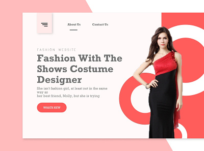 Modern UI Fashion Website girl fashion design modern design modern ui website modern ui website new concept ui ui ux ui design ux