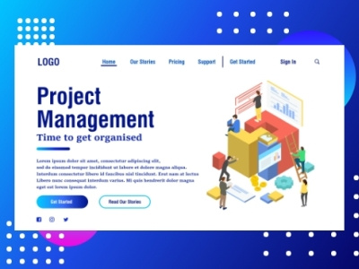 Project Management Web design 2020 modern ui website new concept product design profile project management ui ui ux webdesign