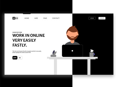 SOCO Online Job Website UI Design | Tharuka Idushan