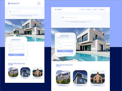 Find House UI blue theme find house house house design ui ui web uiux we uiux deisgn web design webdesign website deisgn