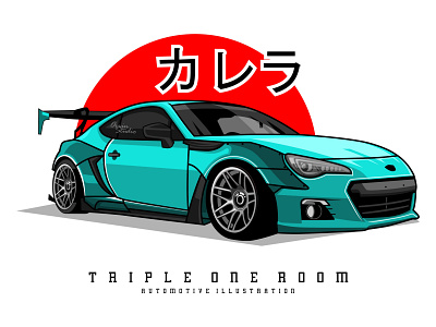 Subaru BRZ animation car design gaming gaming logo gaminglogo illustration illustrator logo vector