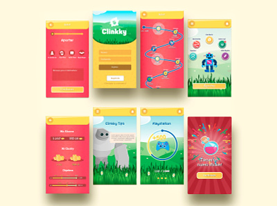 Clinnky / Kids app prototype app design graphicdesign illustration protest