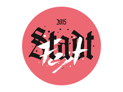 Stadtfest 2015 logo typography