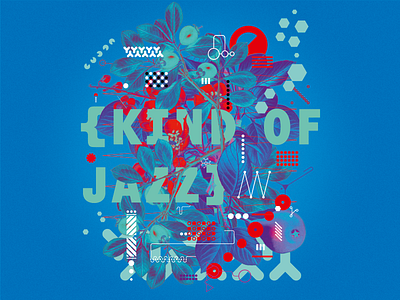 Kind Of Jazz botanicyl design keyviusal typography vector