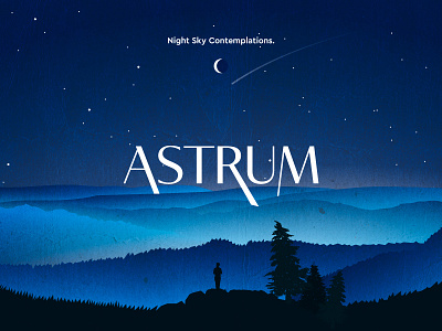 Astrum Keyvisual & Logo astronomy keyvisual moon nature night nightsky outdoor stars youtube