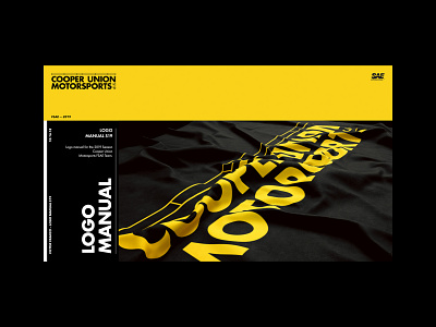 Cooper Union Motorsports - brand guidelines brand guideliness branding design graphic design icon logo logo design logo guidelines presentation presentation design typography