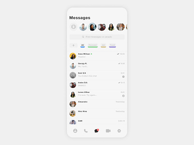 Daily Ui 013 / Direct Messaging app application dailyui dailyui013 direct messaging message message app messages ui ui design uidesign uiux ux ux design uxdesign