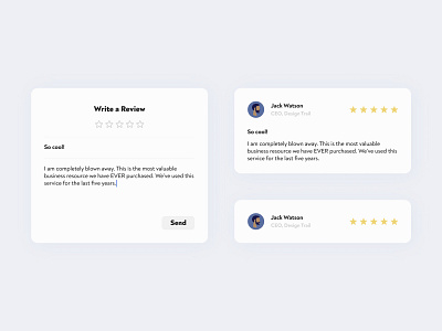 Daily UI 039 / Testimonials