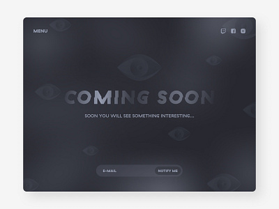 Daily UI 048 / Coming Soon