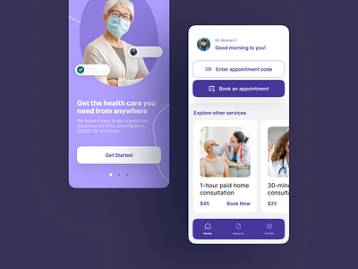 Healthcare App UI Design