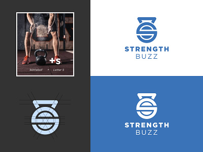 StrengthBuzz Fitness Logo Design branding design graphic design icon logo