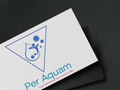 Per aquam Logo. graphic design logo
