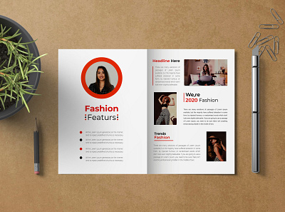 Bi-fold Brochure Design 2 Part ready to print