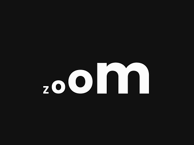 Zoom negative space logo