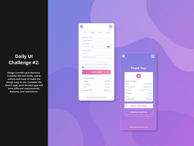 Daily UI Challenge 2: Credit Card Checkout credit card checkout dailydesignchallenge dailyui dailyuichallenge design gradients ui design uidesign