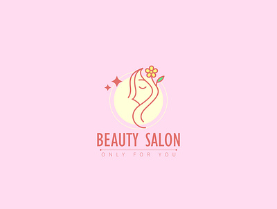 'BEAUTY SALON' logo concept branding design flat icon icon design illustrator inspire logo logodesign logos minimal project salon app salon logo vector work