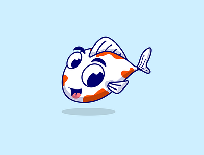 Fish Mascot Logo art artist branding cartoon cartoon logo creative cute fish design fish logo fish vector graphic design icon logo logodesign logos