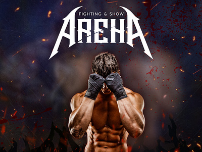 Arena Fighting Show branding fighting logo mma web