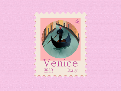 14 - Venice, Italy - Post Stamp