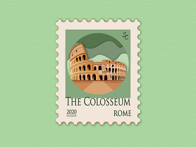 18 - The Colosseum, Rome - Post Stamp