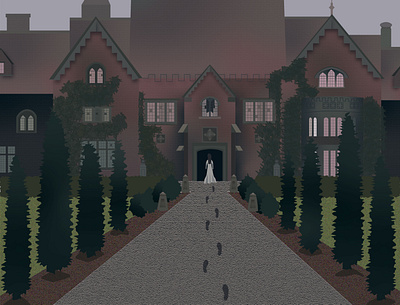 The Haunting of Bly Manor design ghost halloween illustration illustration art illustrations illustrator netflix