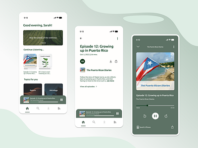Podcast App Design