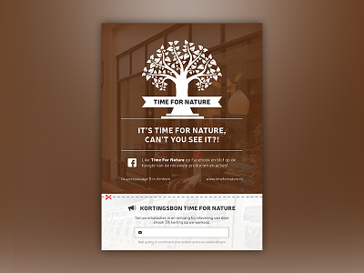 Flyer for Time For Nature design flyer for illustrator nature print tfn time