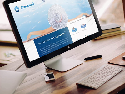 Comfortpool blue design front end frontend illustrator pool pools site water webdesign website