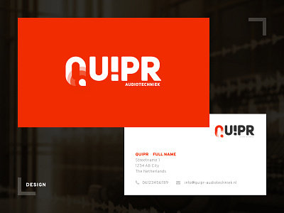 Quipr - Logo & Business Card audio business card design logo