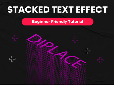 STACKED TEXT EFFECT stacked text effect text effect