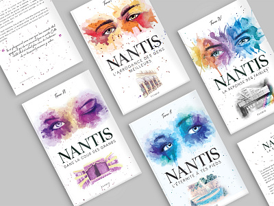 NANTIS BOOK COVER book book cover book covers illustration print watercolor