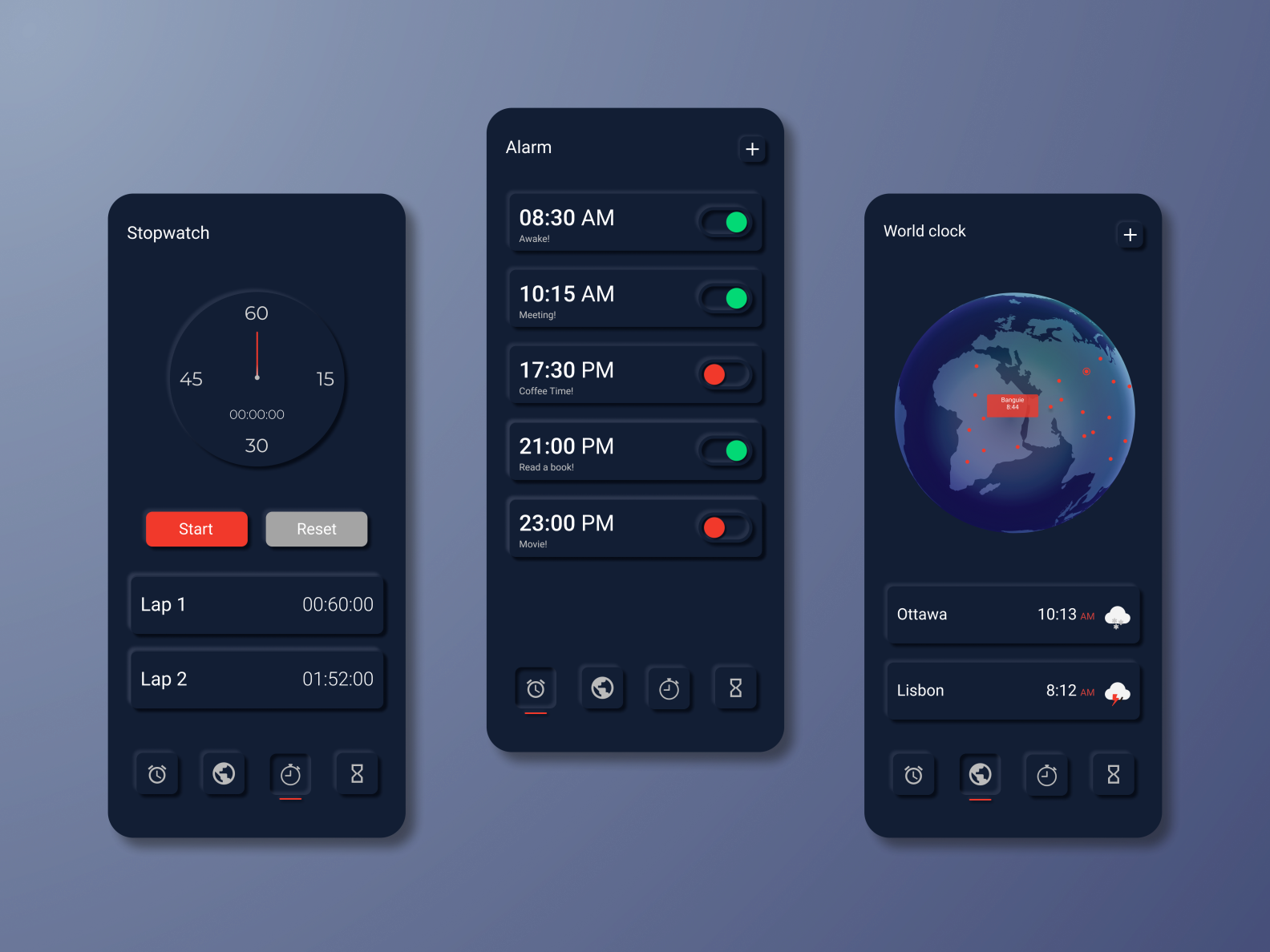 Paneu Clock by Amir Motamednia on Dribbble