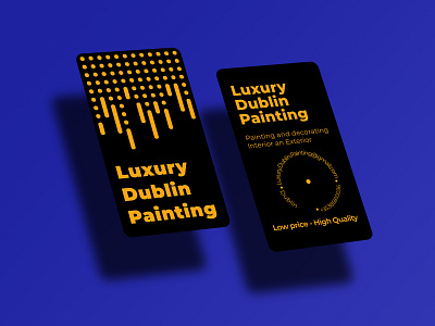 Business cards for a company that deals with interior painting