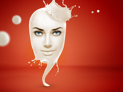 Sexy milk art direction design design illustration photomanipulation photoshop art