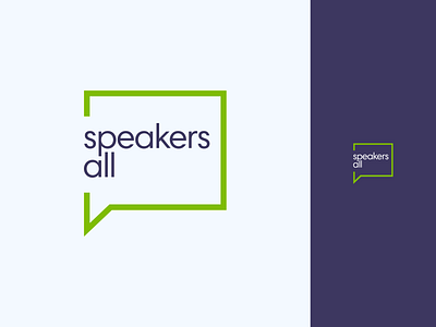 SpeakersAll - Logo Type Concept logo logo design logodesign logotype meeting meetings speaker speakers