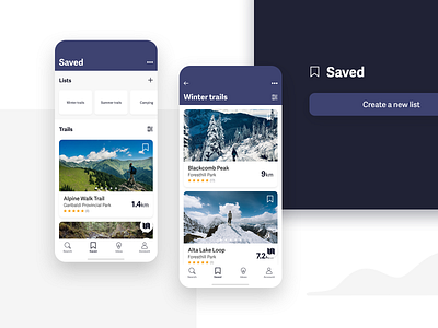 Trail - Discover Trails & Parks - Saved screens