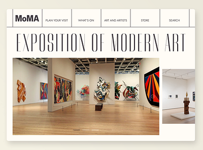 ART MoMA art design layout main minimal typography ui ux visual
